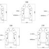 Several diagrams showing the varying sizes for Air Floor Tenders