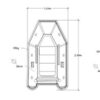 A diagram showing slatted floor sizes for tenders.